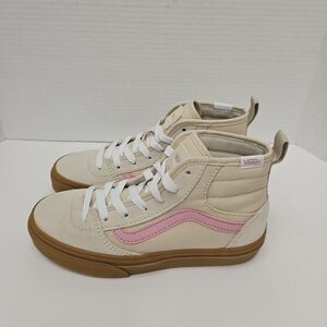Vans Kids Sneakers in Cream and Pink